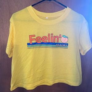 Feelin Peachy Cropped Tee